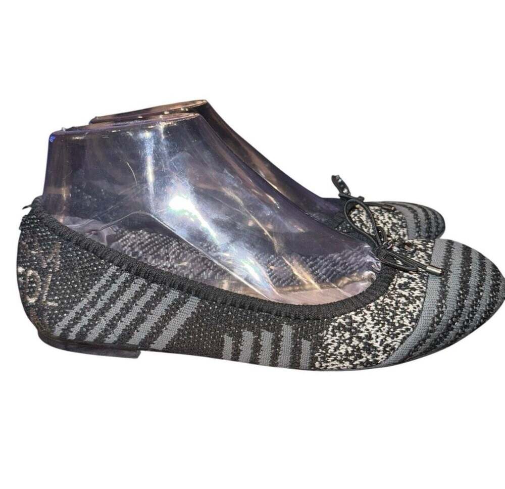 Sam Edelman Felicia Knit Ballet Flats Grey Black Size 6 - Picture 7 of 9